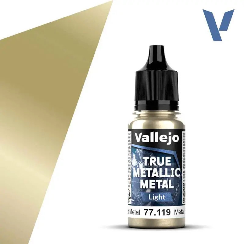 Vallejo 77119 True Metallic Metal Light Aged Metal 18 Ml 1