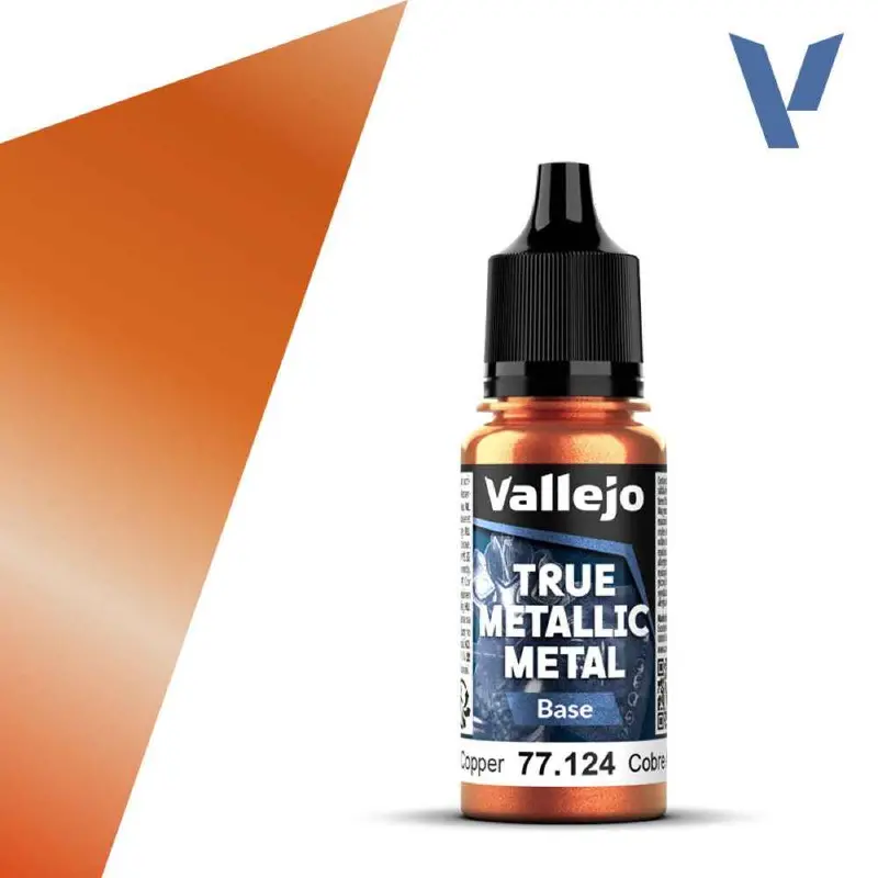 Vallejo 77124 True Metallic Metal Base Ancient Copper 18 Ml 1