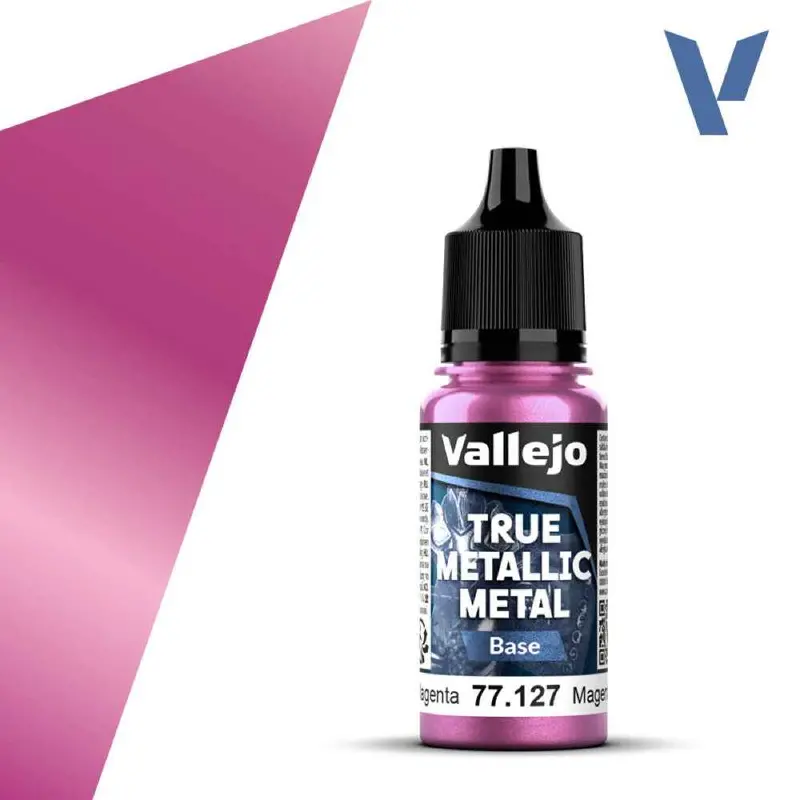 Vallejo 77127 True Metallic Metal Base Crimson Magenta 18 Ml 1