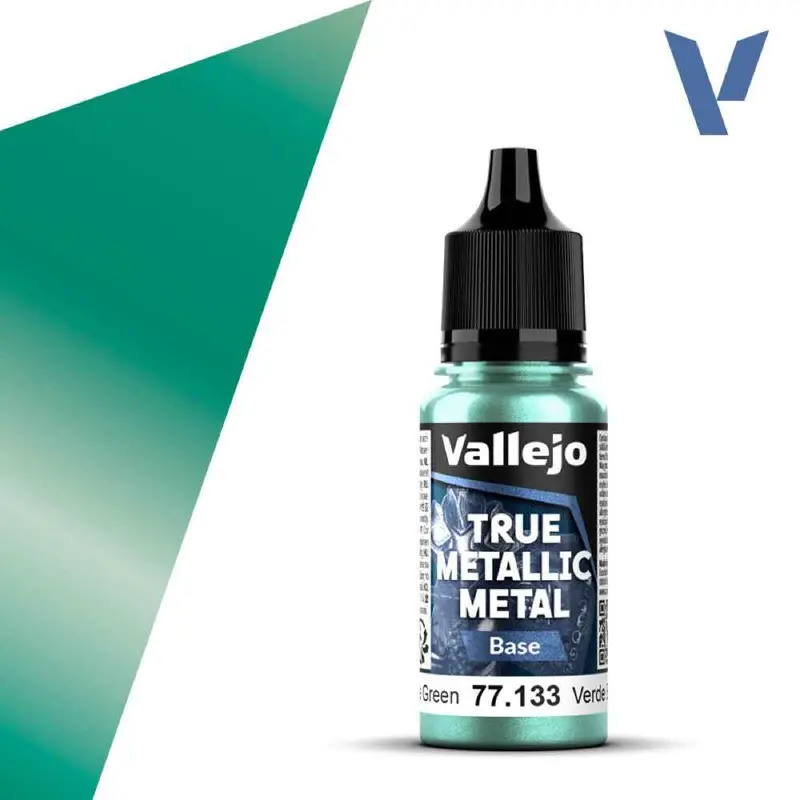 Vallejo 77133 True Metallic Metal Base Beetle Green 18 Ml 1