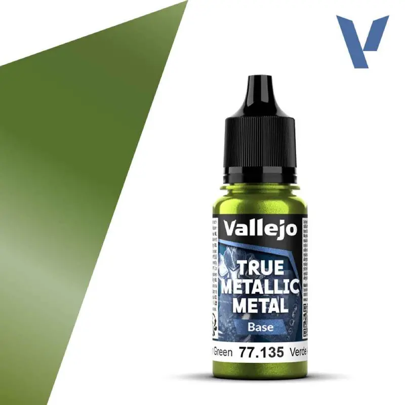 Vallejo 77135 True Metallic Metal Base Amber Green 18 Ml 1