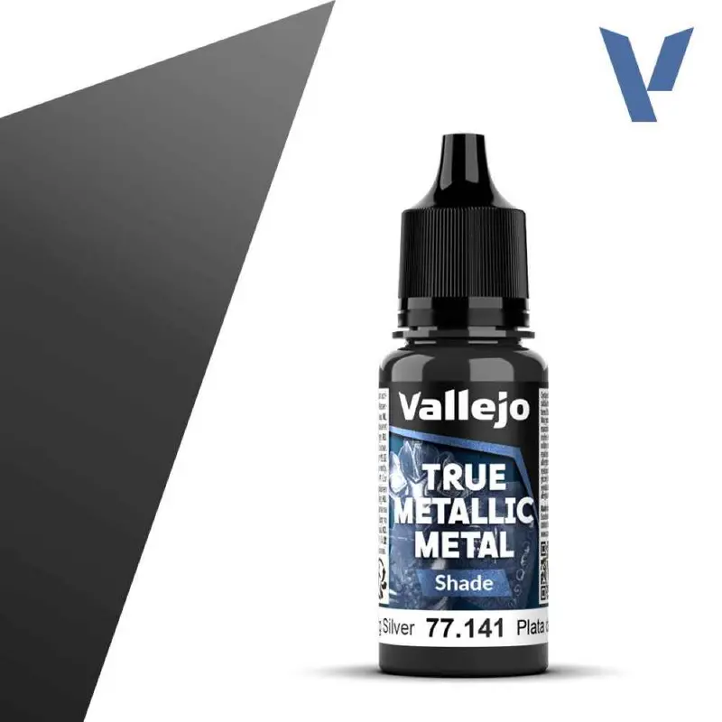 Vallejo 77141 True Metallic Metal Shade Sterling Silver 18 Ml 1