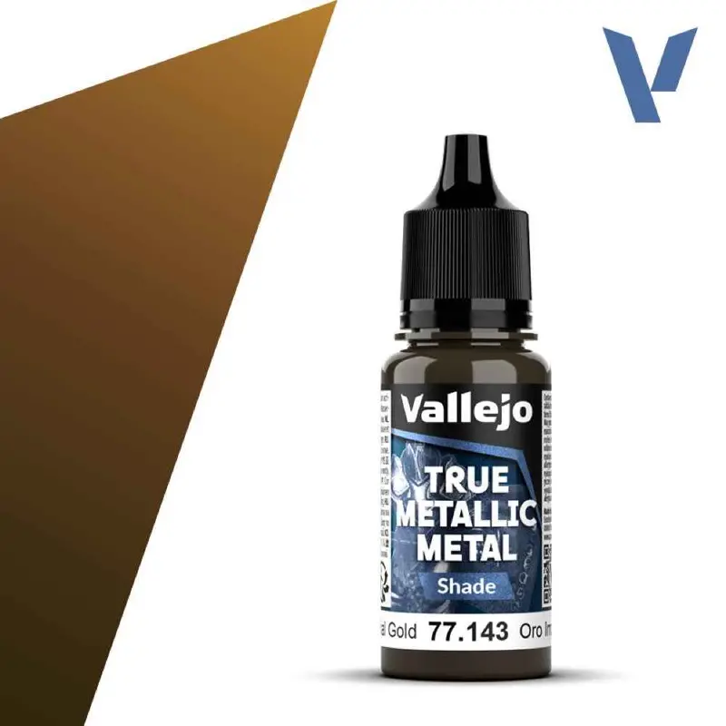 Vallejo 77143 True Metallic Metal Shade Imperial Gold 18 Ml 1