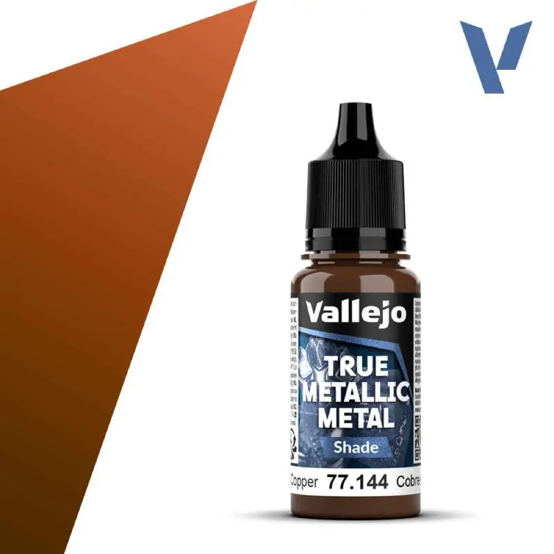 Vallejo 77144 True Metallic Metal Shade Ancient Copper 18 Ml 1