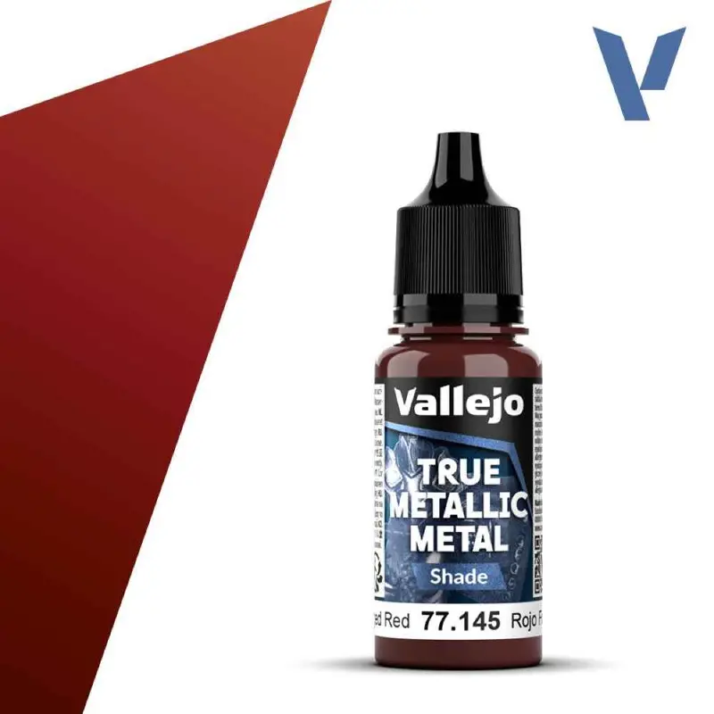 Vallejo 77145 True Metallic Metal Shade Forged Red 18 Ml 1