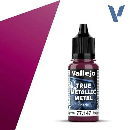 Vallejo 77147 True Metallic Metal Shade Crimson Magenta 18 Ml 1