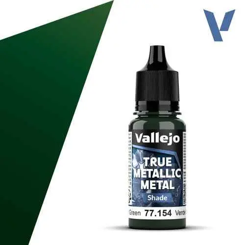 Vallejo 77154 True Metallic Metal Shade Dusken Green 18 Ml 1