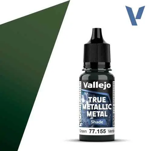 Vallejo 77155 True Metallic Metal Shade Amber Green 18 Ml 1