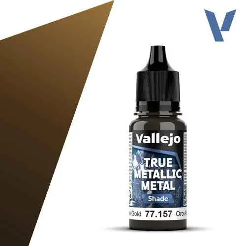Vallejo 77157 True Metallic Metal Shade Arcane Gold 18 Ml 1