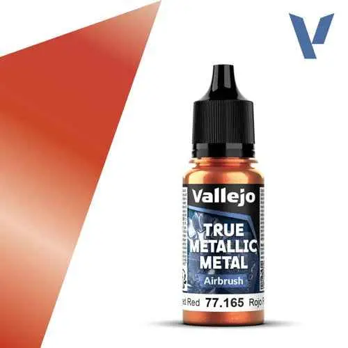 Vallejo 77165 True Metallic Metal Airbrush Forged Red 18 Ml 1