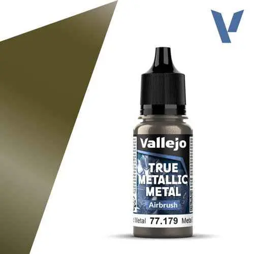 Vallejo 77179 True Metallic Metal Airbrush Aged Metal 18 Ml 1
