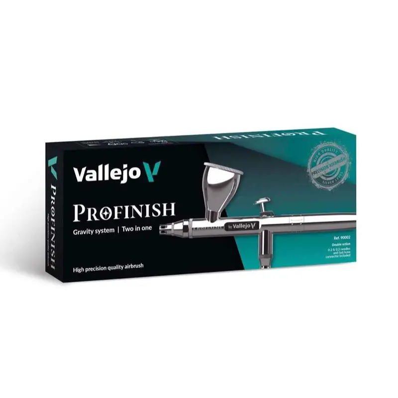 Vallejo 90002 Profinish Gravity System 2 In 1 0.2 & 0.3 Professional Airbrush 1