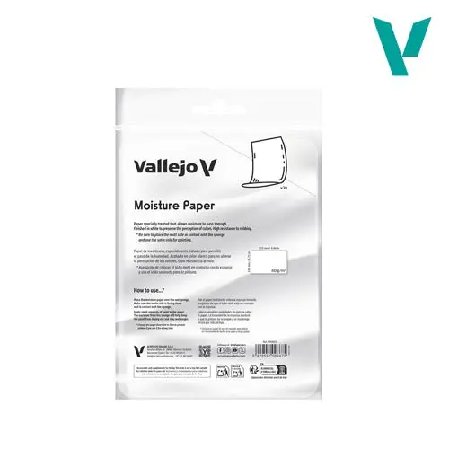 Vallejo B90003 Wet Palette Moisture Paper Sheets 30 1