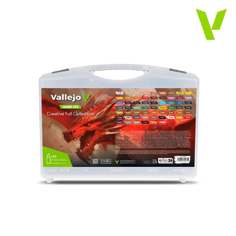 Vallejo Game Air Creative Full Collection Case - 60 Colour Acrylic Paint Set 1