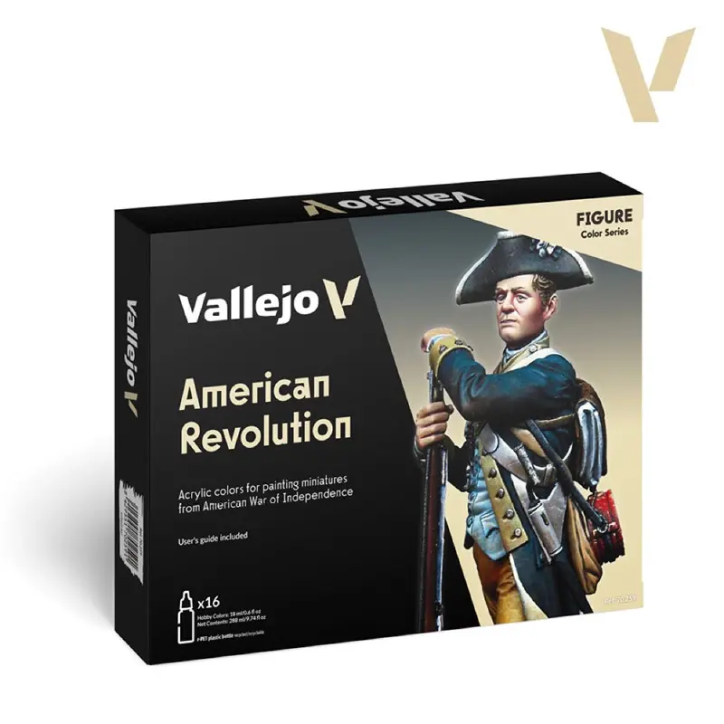 Vallejo Model Colour Av70259 American Revolution (16 Colours) Acrylic Paint Set 1