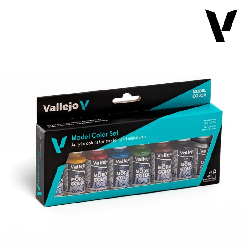 Vallejo Model Colour Av70260 Wargames Basics (8 Colours) Acrylic Paint Set 1