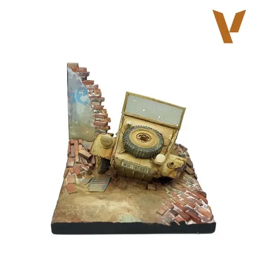 Vallejo Sc008 Scenics Kubelwagen Base Front 7 X 7 Cm 1