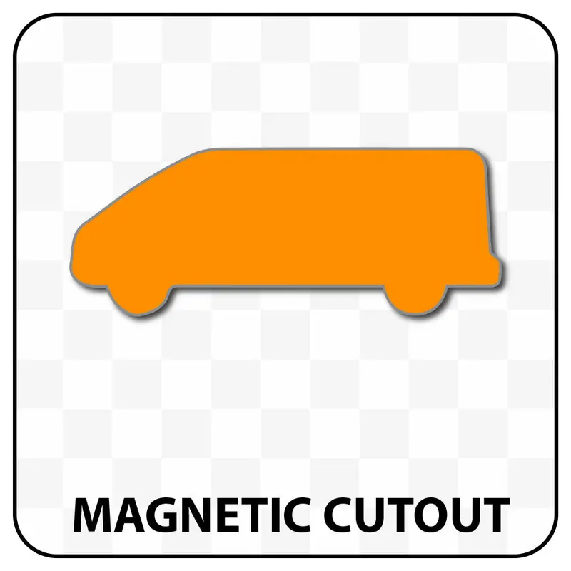 Van Shaped Blank Magnet 7