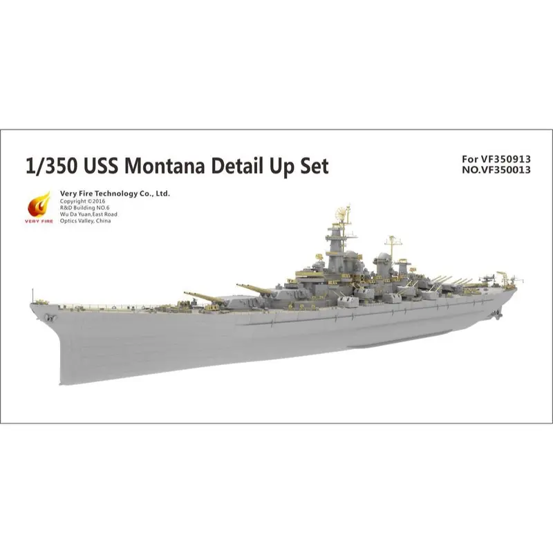 Very Fire Vf350013 1/350 Uss Montana Detail Up Set For Vf350913 1