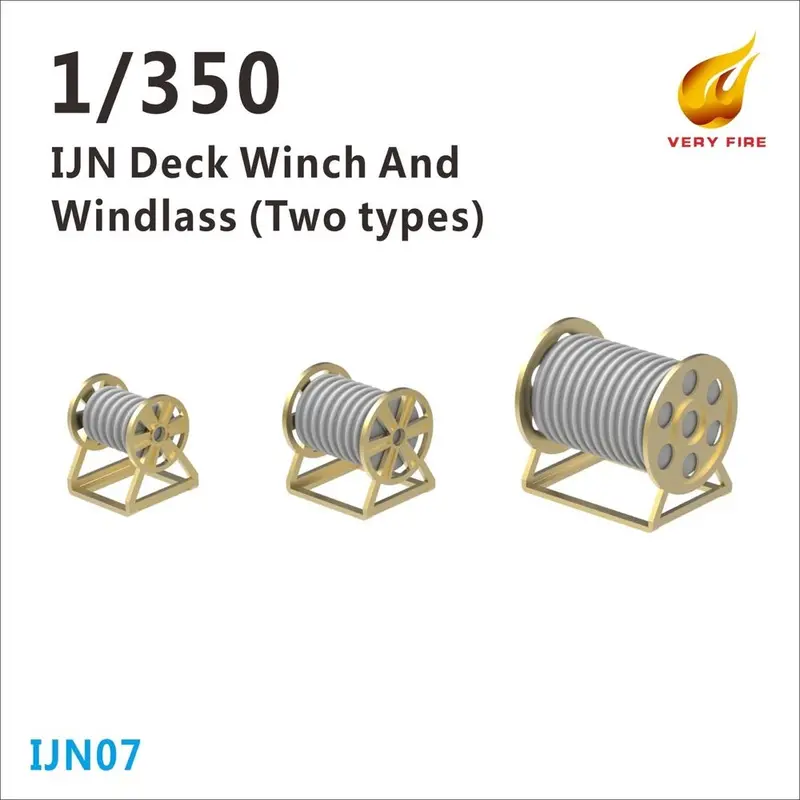 Very Fire Vfijn07 1/350 Ijn Deck Winch And Windlass 1