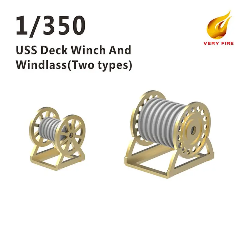 Very Fire Vfuss01 1/350 Uss Deck Winch And Windlass 1