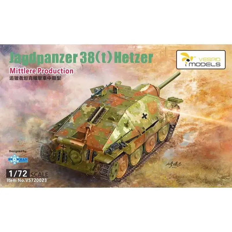Vespid Models 720023 1/72 Jagdpanzer38(T) Hetzer Mid Production 1