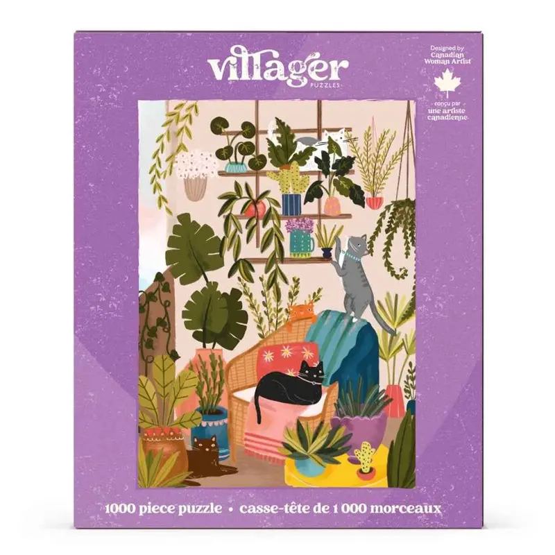 Villager Balcony Cats 1000Pc Jigsaw Puzzle 1