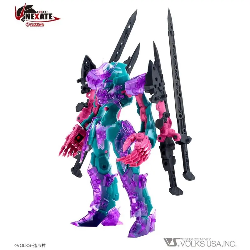 Vlocker's Vl-22660 Nexate Prime V-Raid Green/Clear Purple Ver. Plastic Model Kit 1
