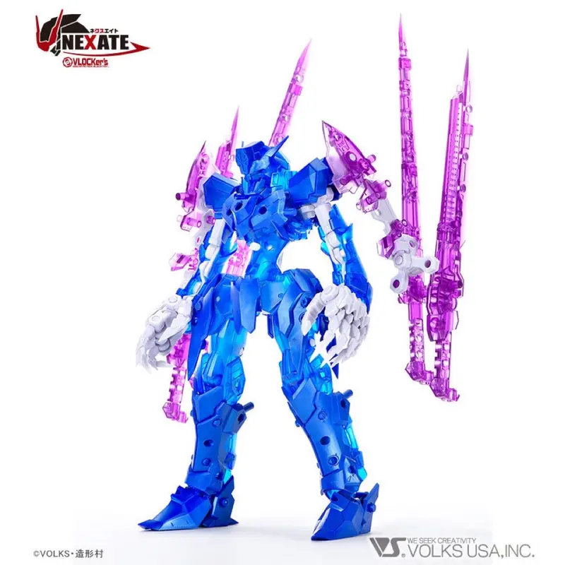 Vlocker's Vl-22708 Nexate Prime V-Raid Clear Blue/Metallic Blue Ver. Plastic Model Kit 1