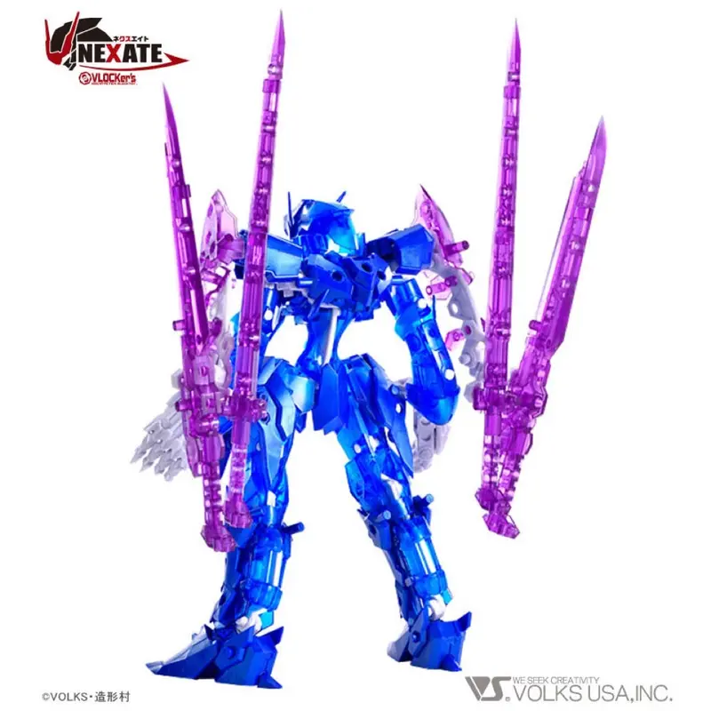 Vlocker's Vl-22708 Nexate Prime V-Raid Clear Blue/Metallic Blue Ver. Plastic Model Kit 2