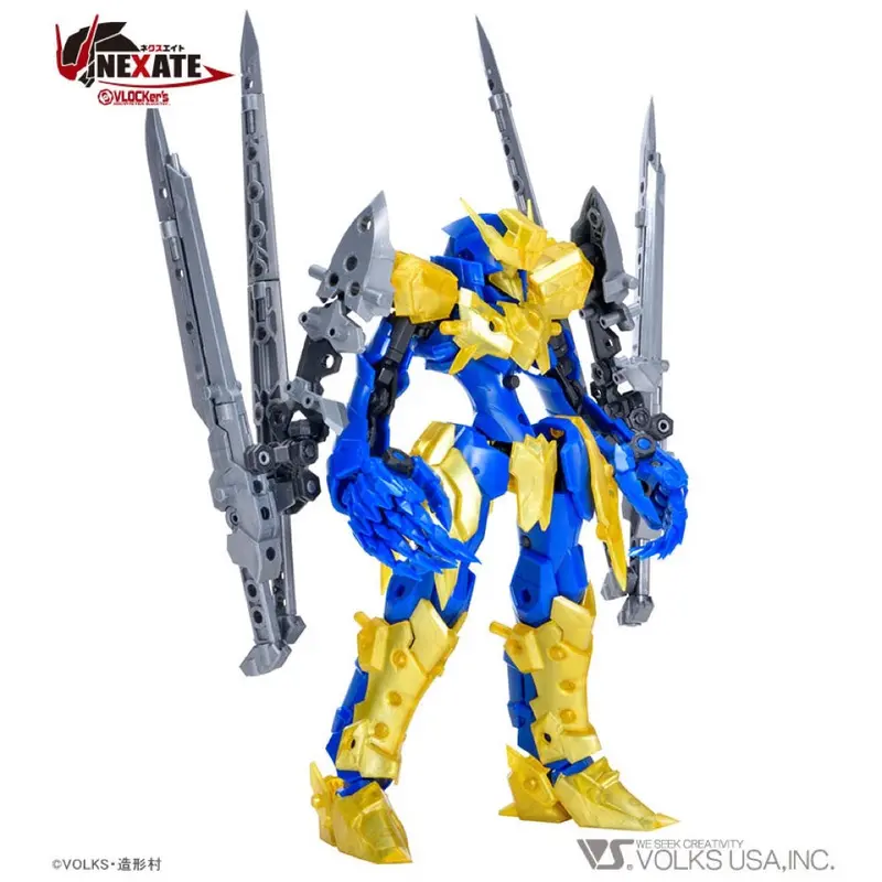 Vlocker's Vl-22777 Nexate Prime V-Raid Knight Blue X Gold Plastic Model Kit 1