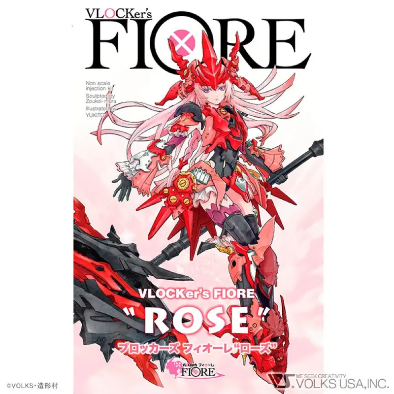 Vlocker's Vl-22971 Fiore Rose Plastic Model Kit 1