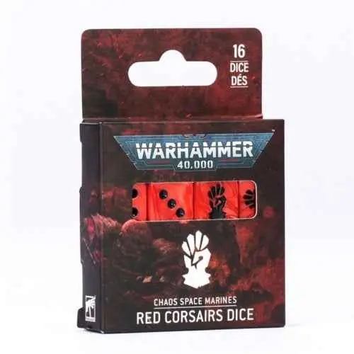 Warhammer 40000 Chaos Space Marines Red Corsairs Dice 1