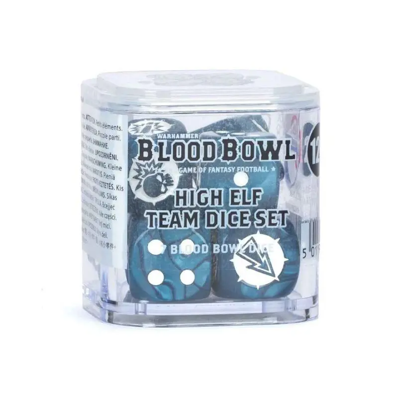 Warhammer Blood Bowl High Elf Team Dice Set 1