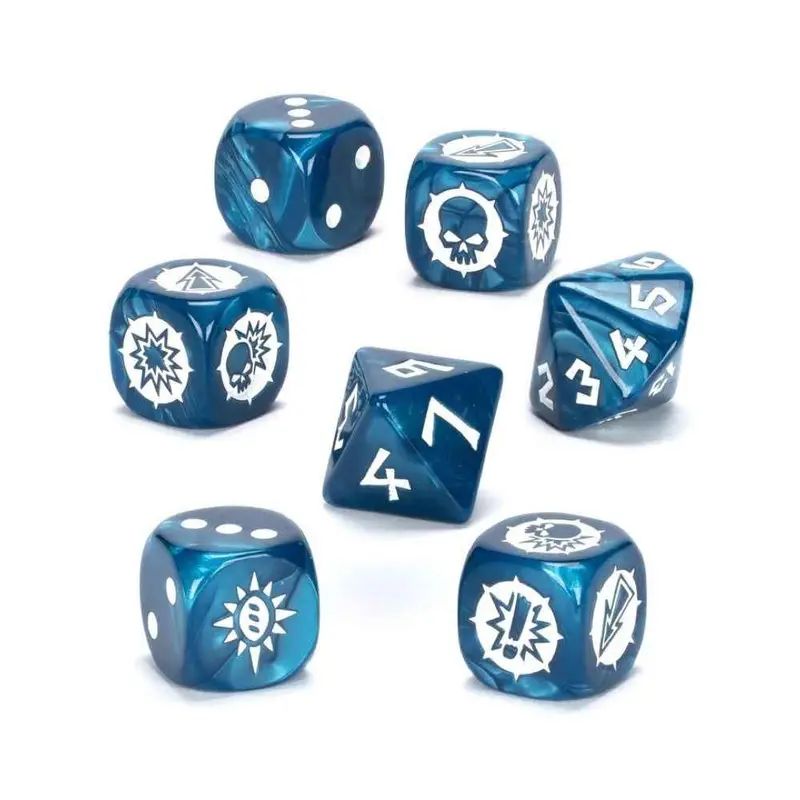 Warhammer Blood Bowl High Elf Team Dice Set 2