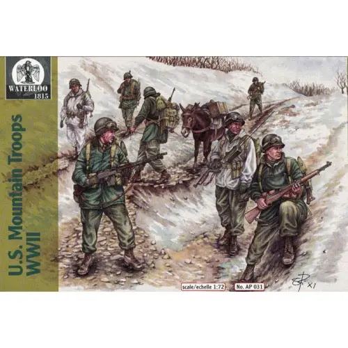 Waterloo 031 1/72 U.S. American Mountain Troops Wwii 1