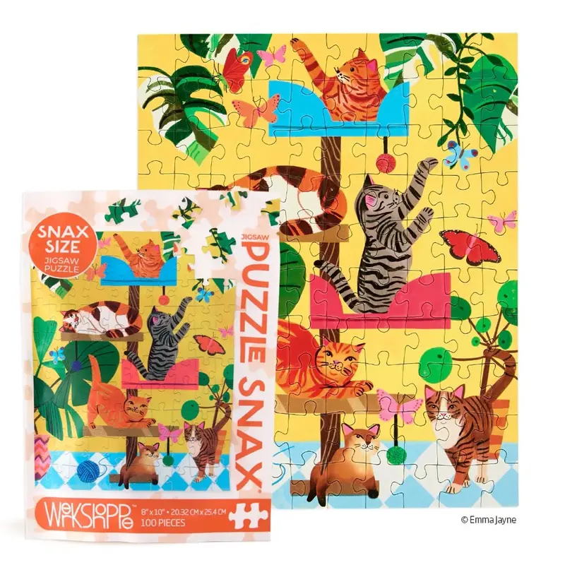 Werkshoppe Cat Tree Snax 100Pc Jigsaw Puzzle 1