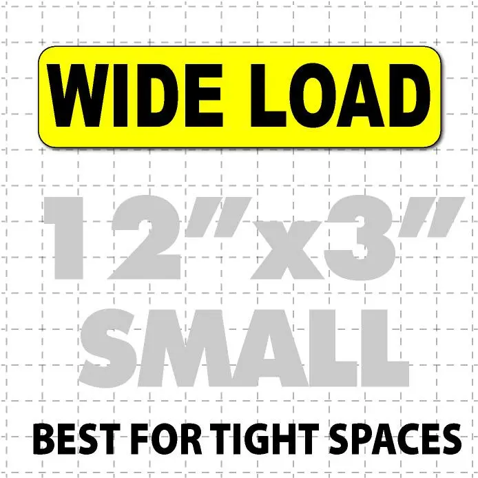 Wide Load Magnetic Sign 12X3" 1
