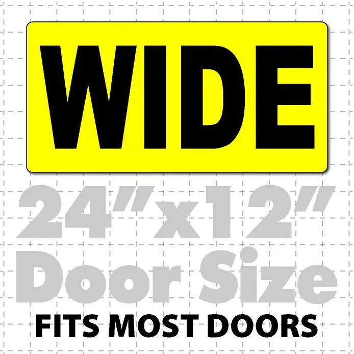 Wide Magnetic Sign For Oversize Load Vehicles 24X12 1