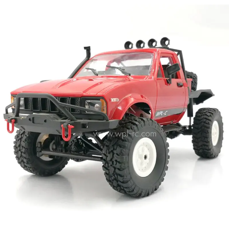Wpl C14 1/16 Rc Single Cab Short-Bed Rtr Red 2