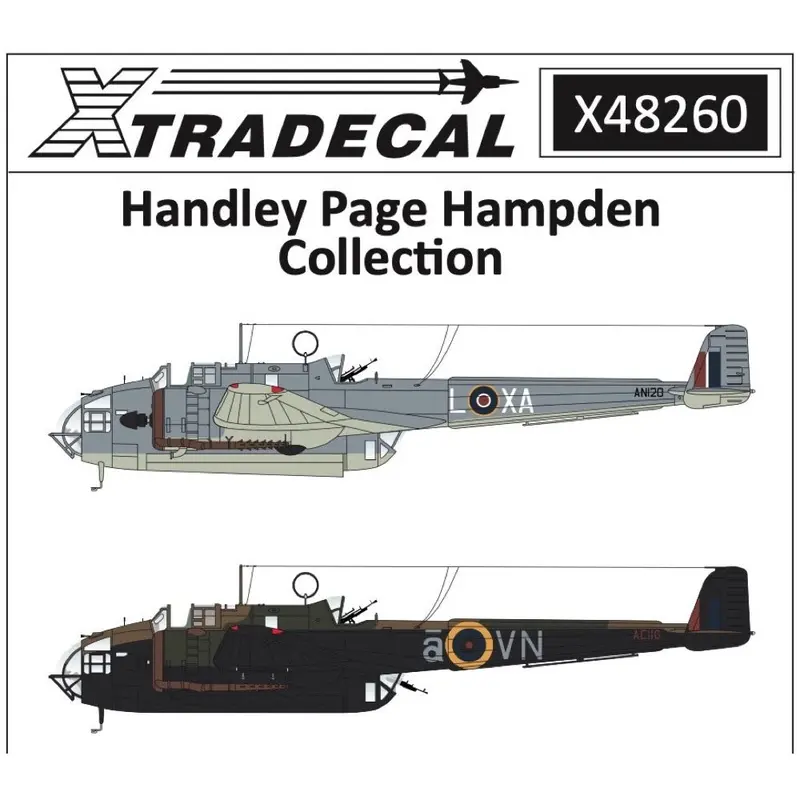 Xtradecal 48260 1/48 Handley-Page Hampden Collection Decals 1