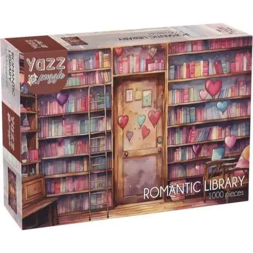 Yazz 3884 Romantic Library 1000Pc Jigsaw Puzzle 1