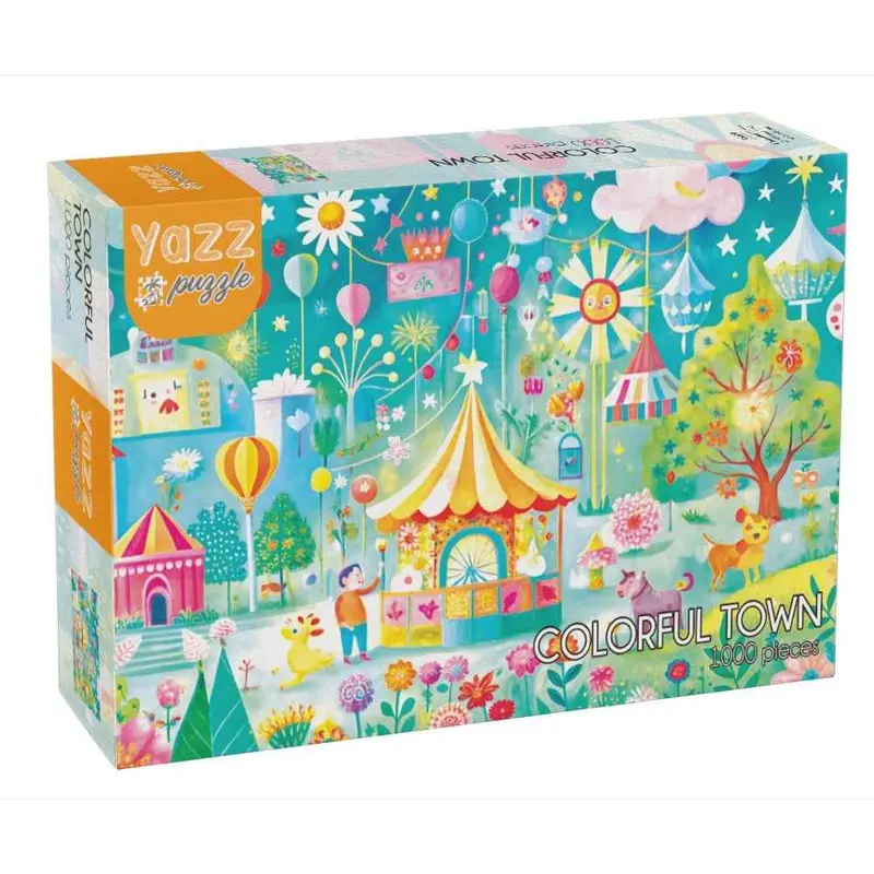 Yazz 3889 Colorful Town 1000Pc Jigsaw Puzzle 1