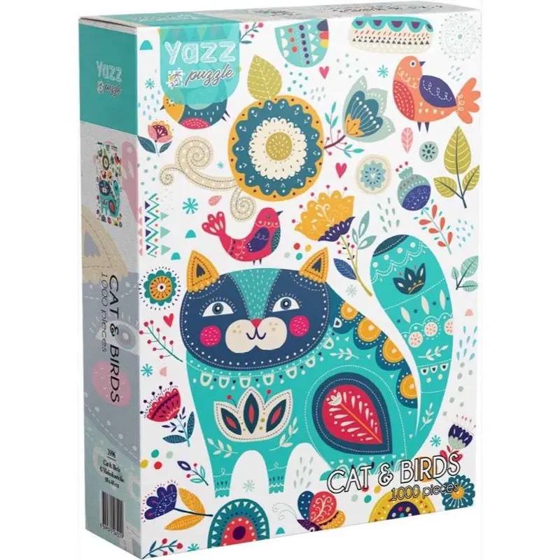 Yazz 3896 Cat & Birds 1000Pc Jigsaw Puzzle 1