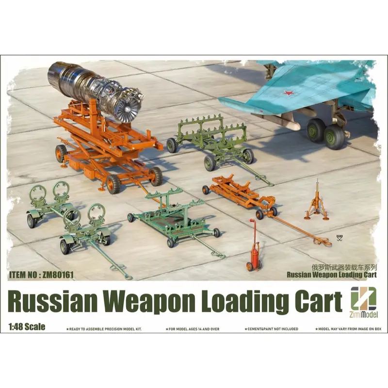 Zimi Model 80161 1/48 Russian Weapon Loading Cart 1