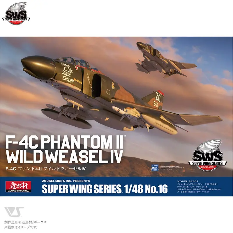 Zoukei Mura Sws48-16 1/48 F-4C Phantom Ii Wild Weasel Iv 1