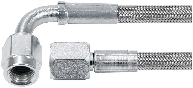Allstar Performance 21-Inch -4 An Stainless Steel 90-Degree Tube Fittings (5-Pack) 1