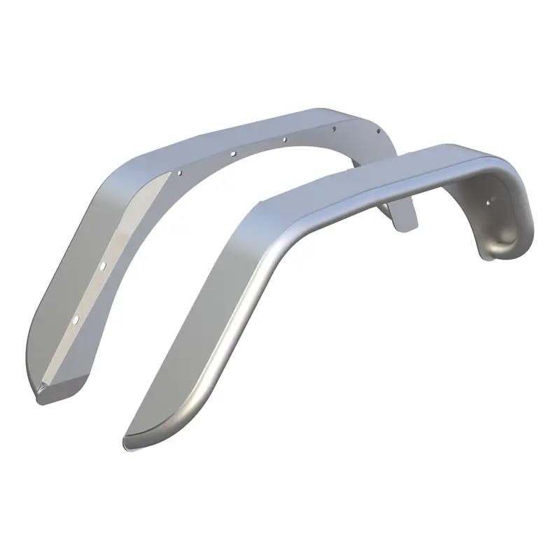 Aries 2500202 Raw Aluminum Rear Fender Flares – Custom Fit For Select Jeep Wrangler Jk Models 1