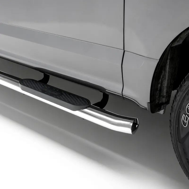 Aries 4-Inch Polished Stainless Steel Oval Side Bars For Chevrolet Colorado & Gmc Canyon 1