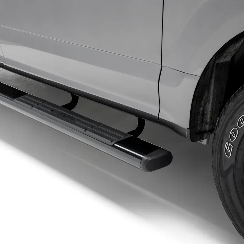 Aries 4445023 6-Inch Black Aluminum Oval Side Steps For Ford F-150 & F-250 1